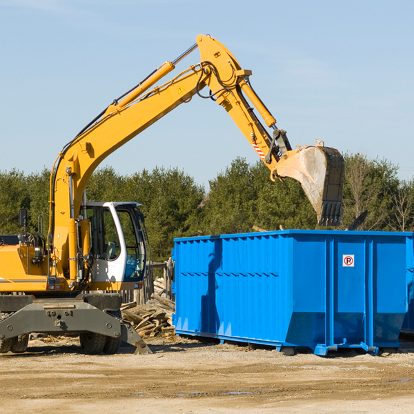 are there any restrictions on where a residential dumpster can be placed in Ponderosa Pines MT